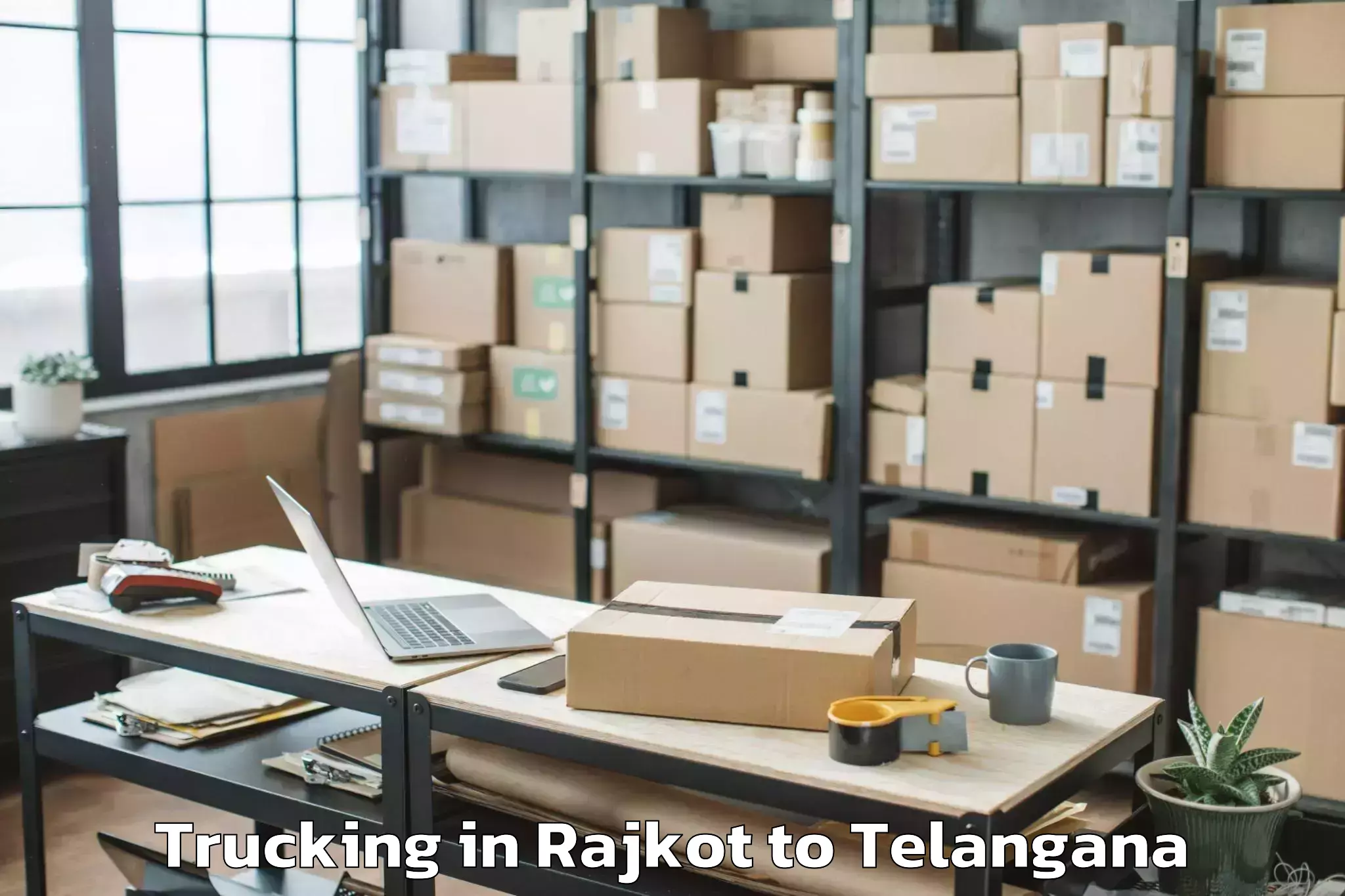 Top Rajkot to Garide Palle Trucking Available